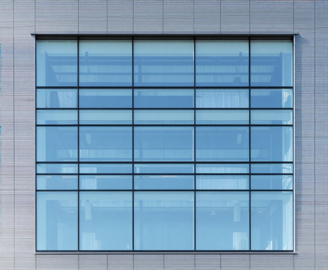 Minimalistische Architektur einer Berliner Bürofassade